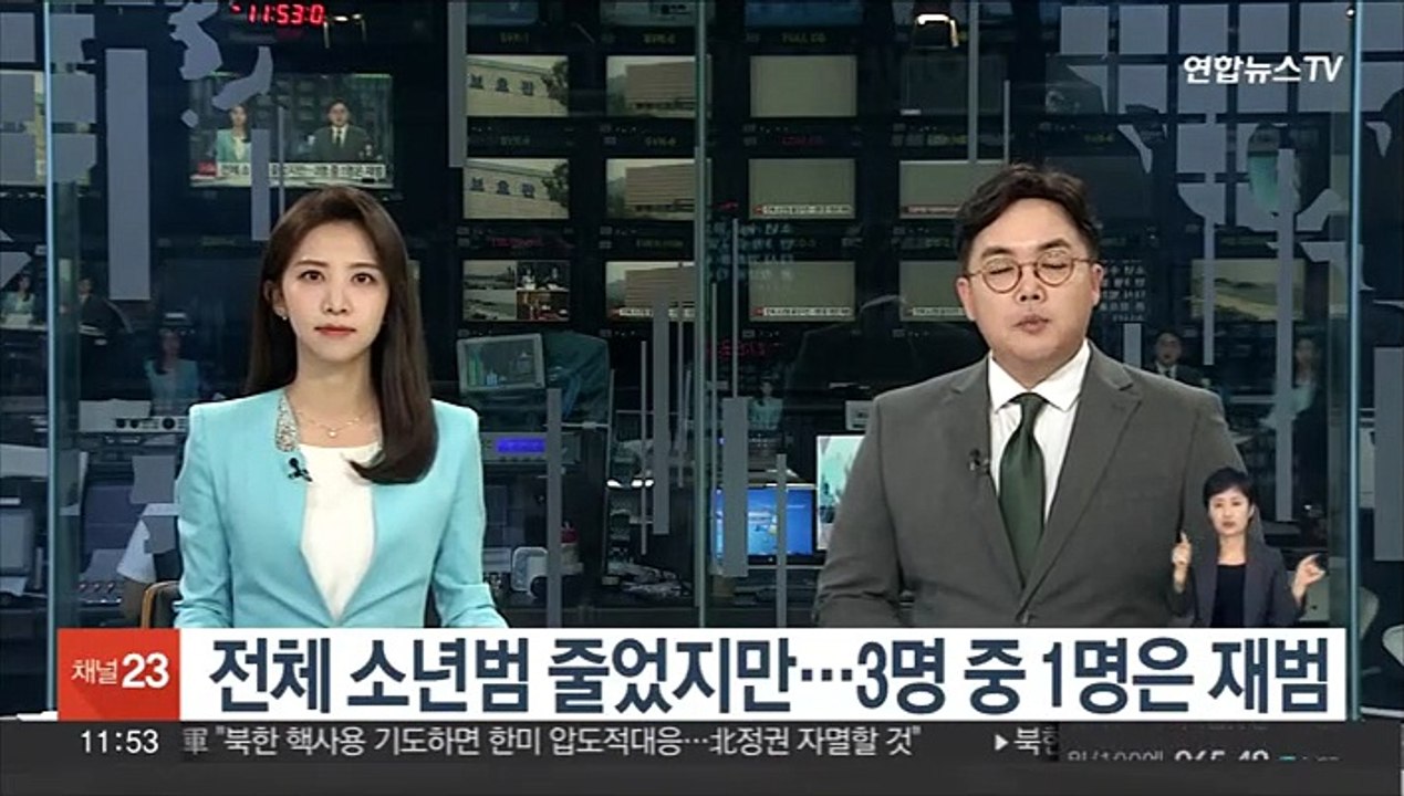 전체 소년범 줄었지만…3명 중 1명은 재범