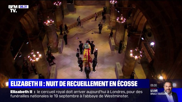 Elizabeth II: une nuit de recueillement dans la cathédrale Saint-Gilles d'Edimbourg