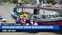 Penyaluran Bansos Sembako Oleh Kapolres Jember Kepada Nelayan Di Kec. Puger Kab. Jember