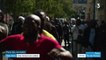 Plus de 500 livreurs africains de Uber Eats, pour beaucoup sans-papiers, ont manifesté à Paris , après la déconnexion de 2.500 comptes de travailleurs identifiés comme frauduleux