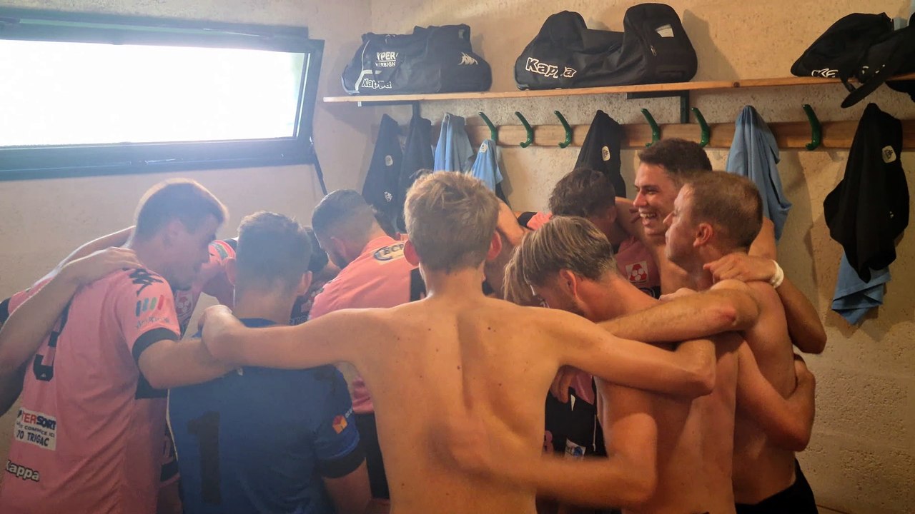 Le FCCM chante sa victoire face à Machecoul dans le vestiaire