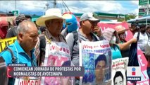 Comienzan jornada de protestas por Normalistas de Ayotzinapa