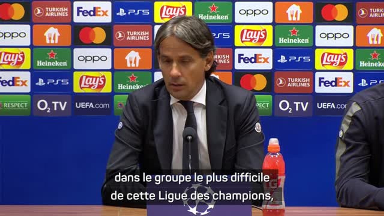 Groupe C - Inzaghi : "Nous sommes dans le groupe le plus difficile de cette Ligue des champions"