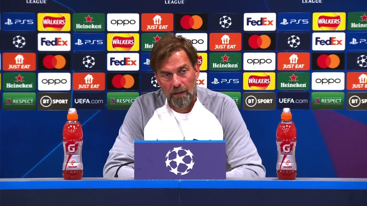Jurgen Klopp speaks to the media ahead of Liverpool's Champions League game against Ajax