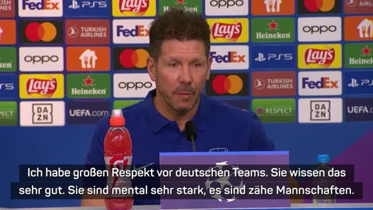 Simeone: “Habe großen Respekt vor deutschen Teams”
