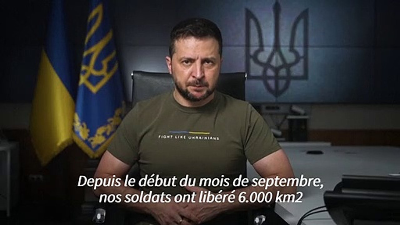L'armée ukrainienne a repris près de 6.000 km2 aux Russes (Zelensky)