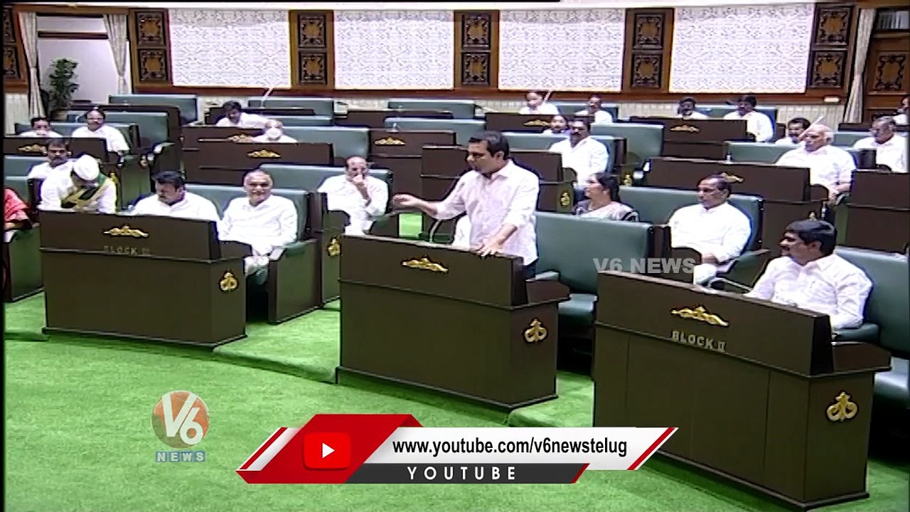Minister KTR Speaks About Mulugu District Development | Telangana Assembly | V6 News