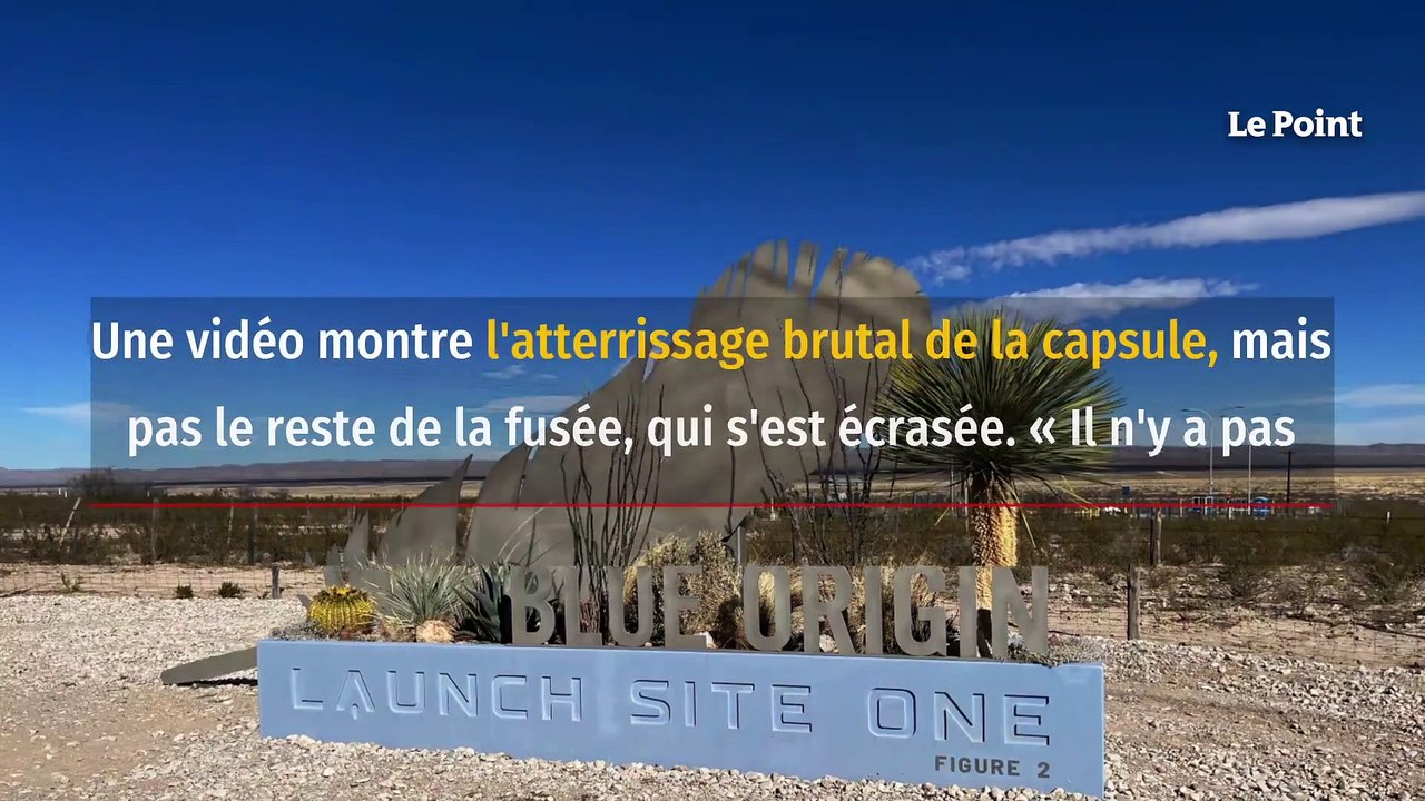 La fusée Blue Origin s'écrase après son décollage