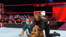 Ronda Rousey locks Mickie James in an armbar during the main event Raw