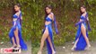Urfi Javed ने Instagram पर share की New Reel, Blue Color Thigh High Slit Dress में दिखीं कमाल!