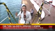 Yunanistan'ın ateş açtığı gemi İstanbul'da...