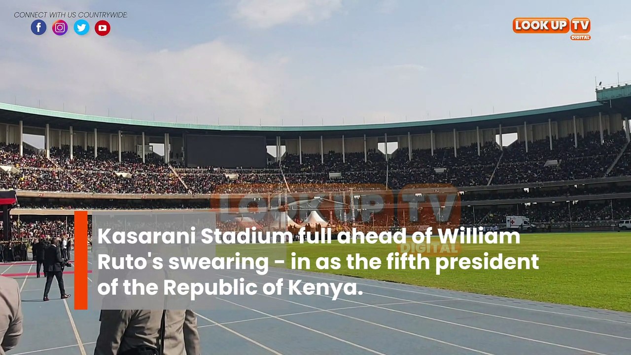 Kasarani Stadium full ahead of Ruto's swearing - in