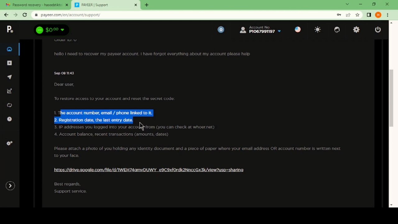 How To Recover Payeer Account | Payeer Account Password Reset | Payeer Account Secret Code Reset