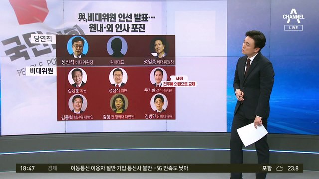 與비대위원, 다들 절레절레?…임명 90분 만에 교체