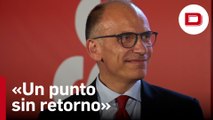 Letta: «Europa y España sufrirán si la derecha gana en Italia»