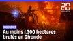 Gironde : Un nouvel incendie brûle 1.300 hectares de forêt