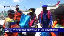 Polisi Terjunkan Kapal Patroli untuk Salurkan Bansos pada Nelayan dan Warga Pesisir di Jember