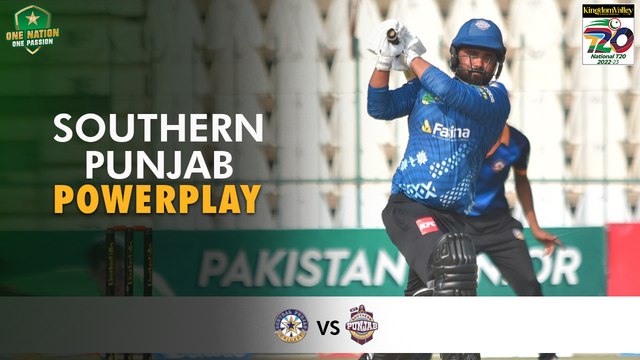 1st Innings Powerplay | Central Punjab vs Southern Punjab | Match 23 | National T20 2022 | PCB | MS2T