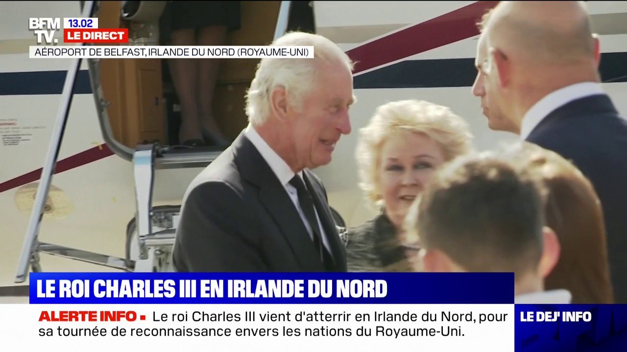 Le roi Charles III est arrivé en Irlande du Nord, pour sa tournée de reconnaissance envers les nations du Royaume-Uni