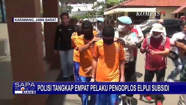 4 Pelaku Pengoplos Gas Elpiji di Karawang Ditangkap Saat Melancarkan Aksinya Suntik Elpiji 12 Kg