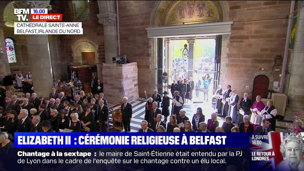 Irlande du Nord: Charles III est arrivé à la cathédrale Saint-Anne pour une messe en mémoire de sa mère