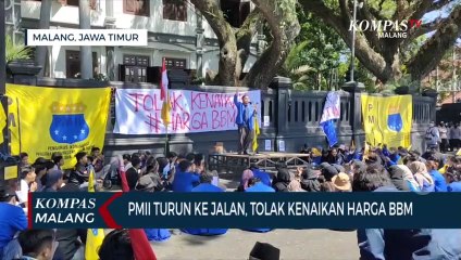 Download Video: Tolak Kenaikan Harga BBM, PMII Kota Malang Turun ke Jalan