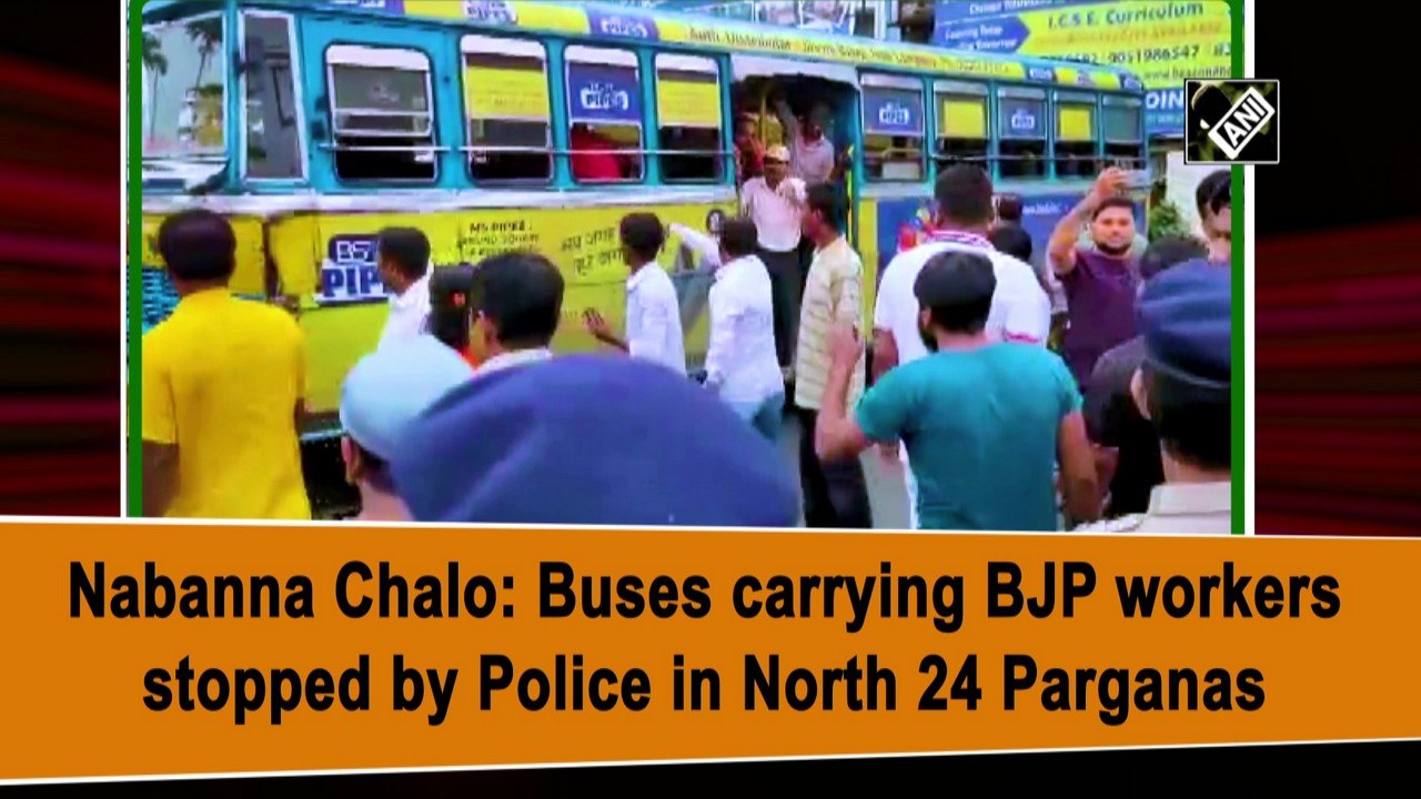Nabanna Chalo: Buses carrying BJP workers stopp...
