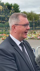 Sir Jeffrey Donaldson At Hillsborough for Royal visit