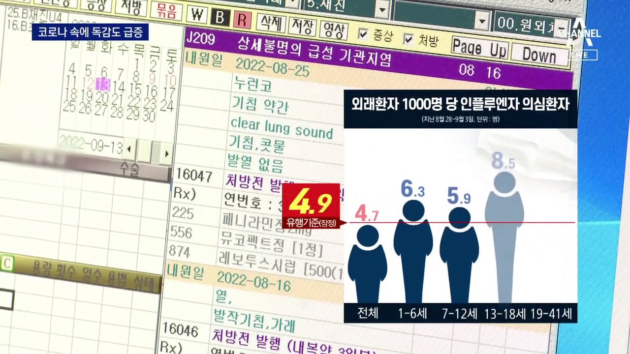 코로나 감염 속에 독감도 급증…‘트윈데믹’ 조짐