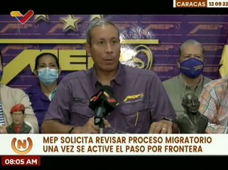 MEP informa de las acciones a tomar con la reapertura de la frontera entre Venezuela y Colombia