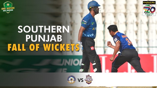 Southern Punjab Fall Of Wickets | Central Punjab vs Southern Punjab | Match 23 | National T20 2022 | PCB | MS2T