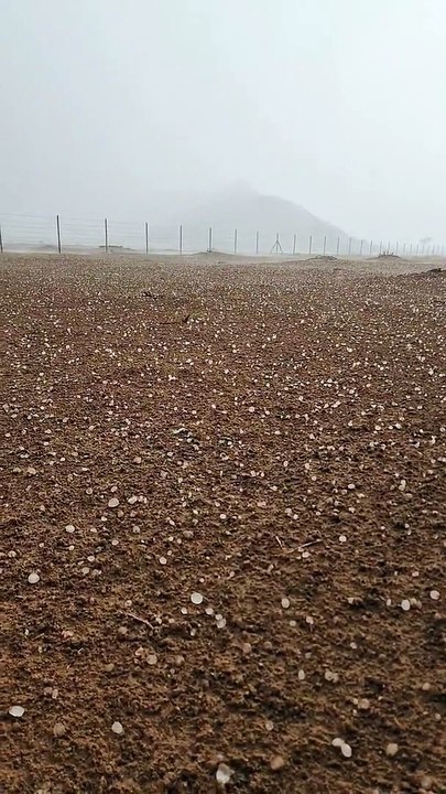 Hail storm in Al Ain
