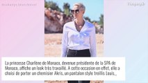 Charlene de Monaco : Yeux en amande, bouche dessinée et treillis, la princesse surprend