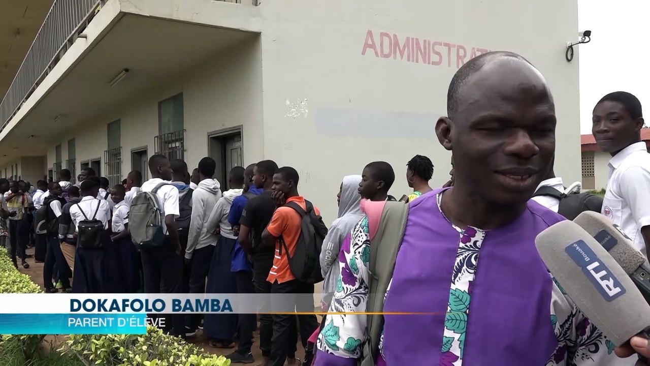 Bouaké : la rentrée scolaire est effective dans les lycées et collèges d’enseignement général et technique.