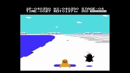 Antarctic Adventure (NES) Complete - No Mistakes - Level 1