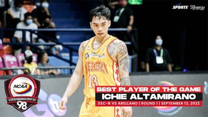 NCAA Season 98 | Best Player: Ichie Altamirano (SSC-R vs AU) | Men's Basketball Round 1