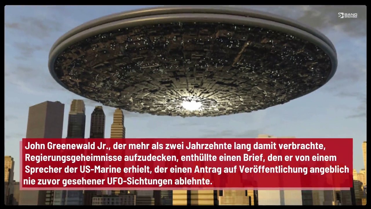 US-Marine wird beschuldigt, sich geweigert zu haben, UFO-Aufnahmen zu veröffentlichen