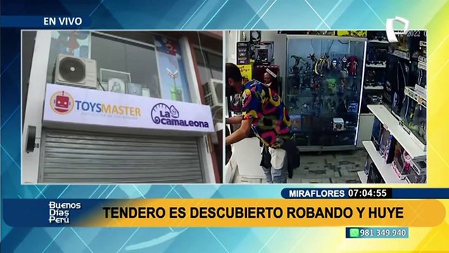 Miraflores: Tendero asalta tienda de juguetes y se lleva varios ‘Funkos’ en su mochila