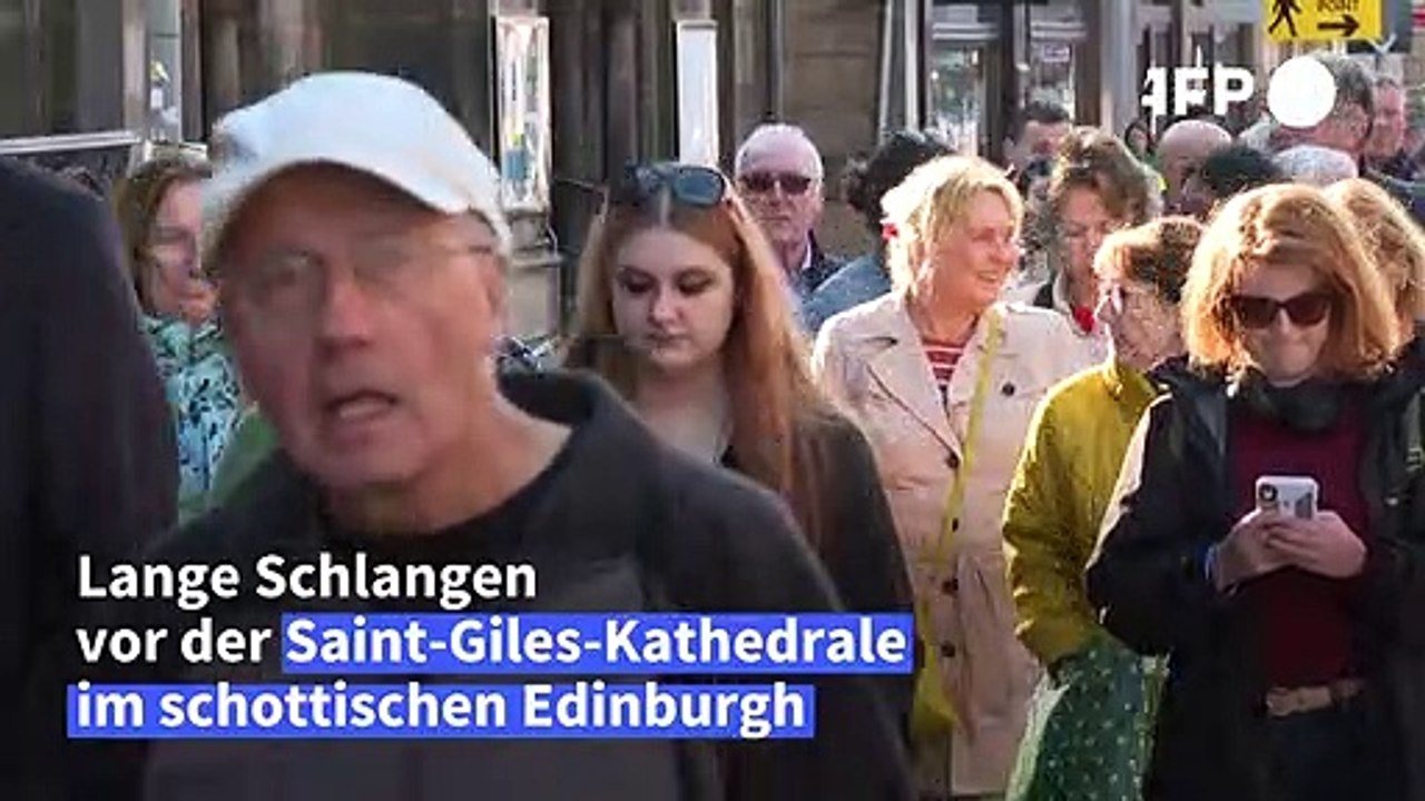 'Wirklich bewegt': Abschied von der Queen in Edinburgh