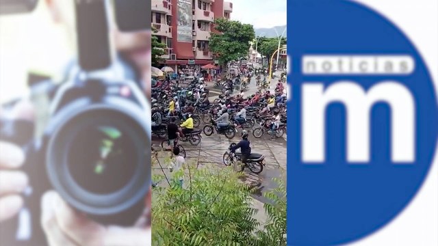 Protestas de motociclistas en Santa Marta por aumento de gasolina