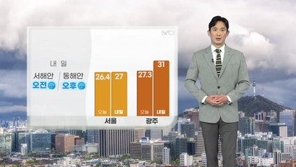 [날씨] 내일 대체로 흐림...서해안 오전·동해안 오후에 비 / YTN