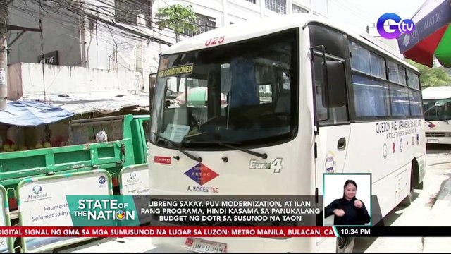 Libreng sakay, PUV modernization, at ilan pang programa, hindi kasama sa panukalang budget ng DOTR sa susunod na taon | SONA