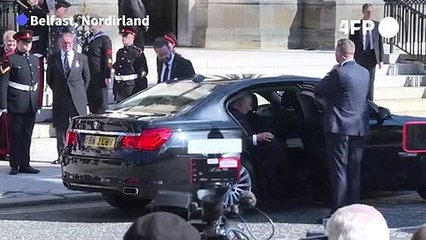 Скачать видео: König Charles III. auf historischem Besuch in Nordirland