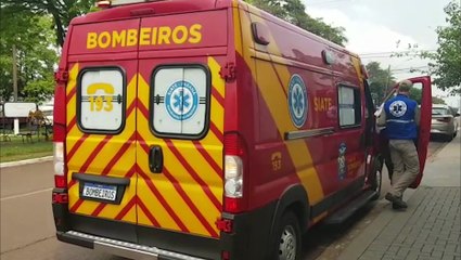 Jovem sofre contusão no pé após acidente de trânsito no Bairro São Cristóvão