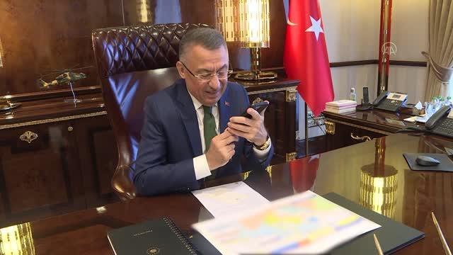 Cumhurbaşkanı Yardımcısı Oktay, Azerbaycan Başbakanı Asadov ile telefonda görüştü