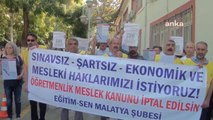 Malatya haber! Malatya'da Öğretmenlerden 'Kariyer Basamakları' Protestosu: 