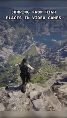 Jumping in a high place