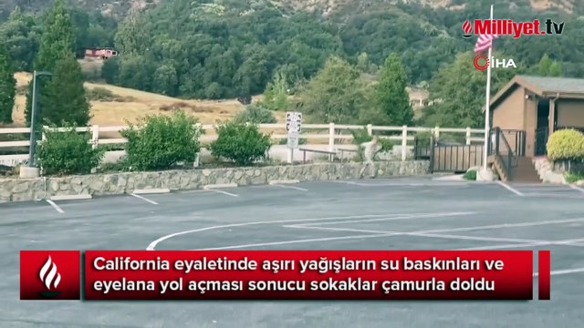 California sokakları çamurla kaplandı