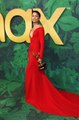 Zendaya Accessorized Her Red Hot Plunging Emmys After Party Gown With a Brand New Statuett
