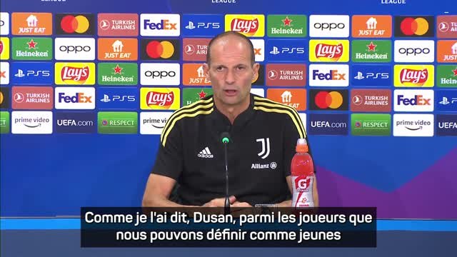Juventus - Allegri : “Vlahovic fait partie des meilleurs jeunes avec Mbappé et Haaland”